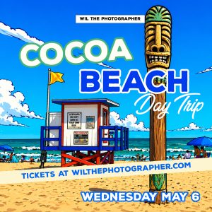 Cocoa Beach Day Trip - May 6 - 7ELEVEN 8AM | STARBUCKS 8:15AM