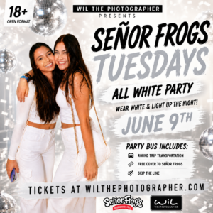 Early Pickup - Tuesdays at Senor frogs - Party Bus | 10:30pm west  | 10:45pm East