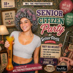 Early Pickup - Tuesdays at Senor frogs - Party Bus | 10:30pm west  | 10:45pm East