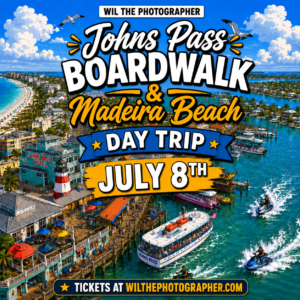 Johns Pass + Madeira Beach Day Trip | July 8 - 7Eleven 7:00am & Starbucks 7:15am