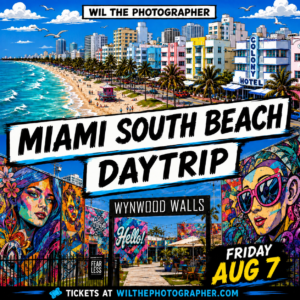 Miami South Beach Day Trip Aug 7 | 4:15am 7-Eleven | 4:30am Starbucks