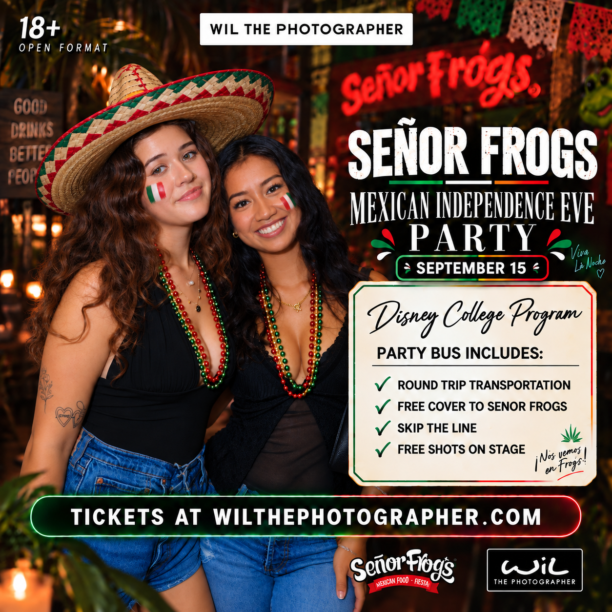 DCP College Night @ Senor Frogs Tuesdays